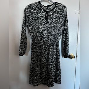 Zara basic leopard print dress